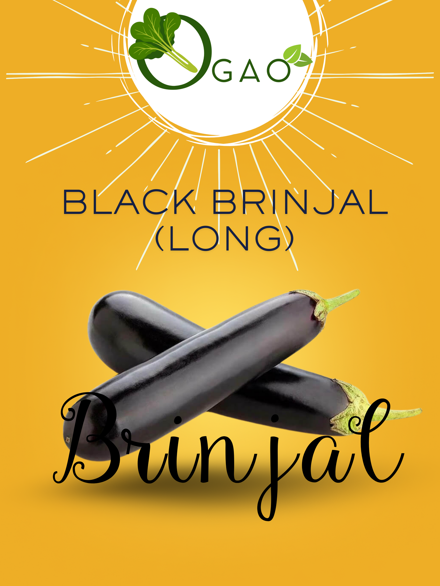 Black Brinjal (Long) - Ogao