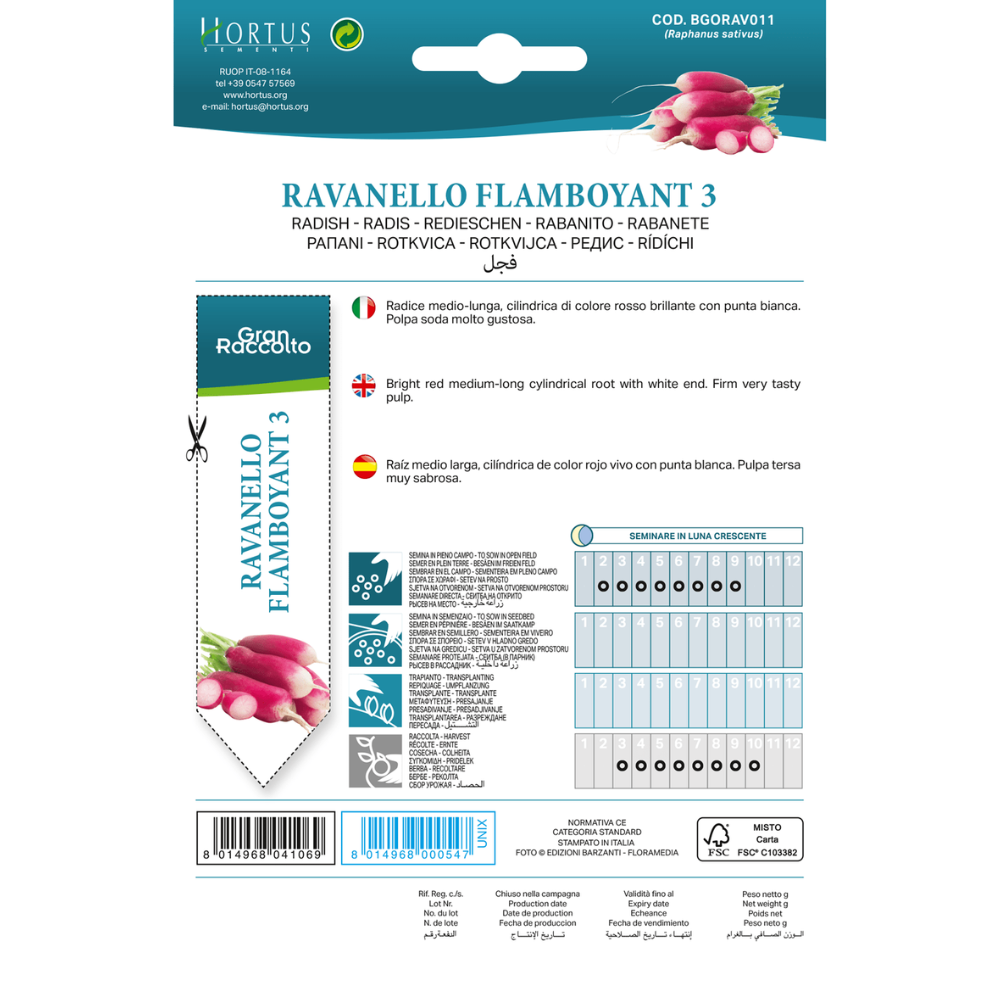Hortus Radish Flamboyant 3 30gm