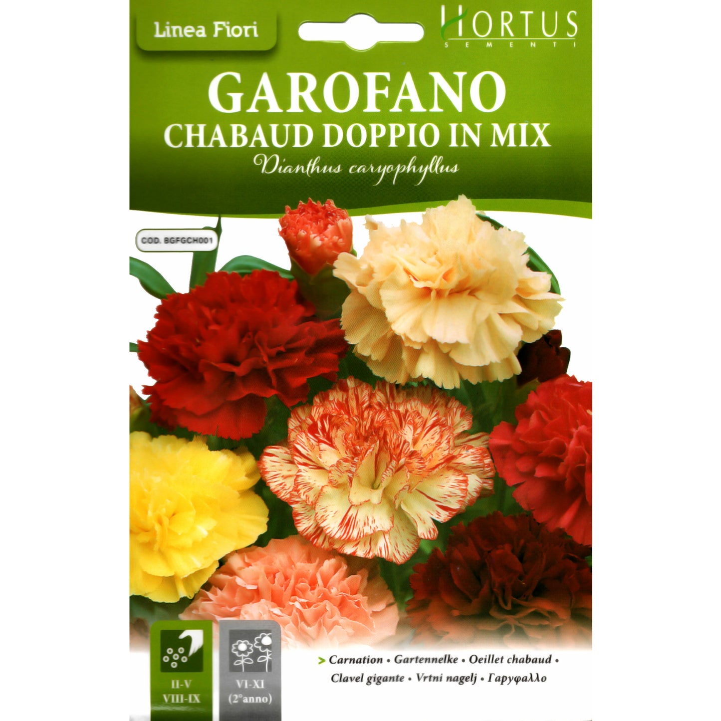 HORTUS CHABAUD DOUBLE MIX CARNATION 0.20 GRAMS