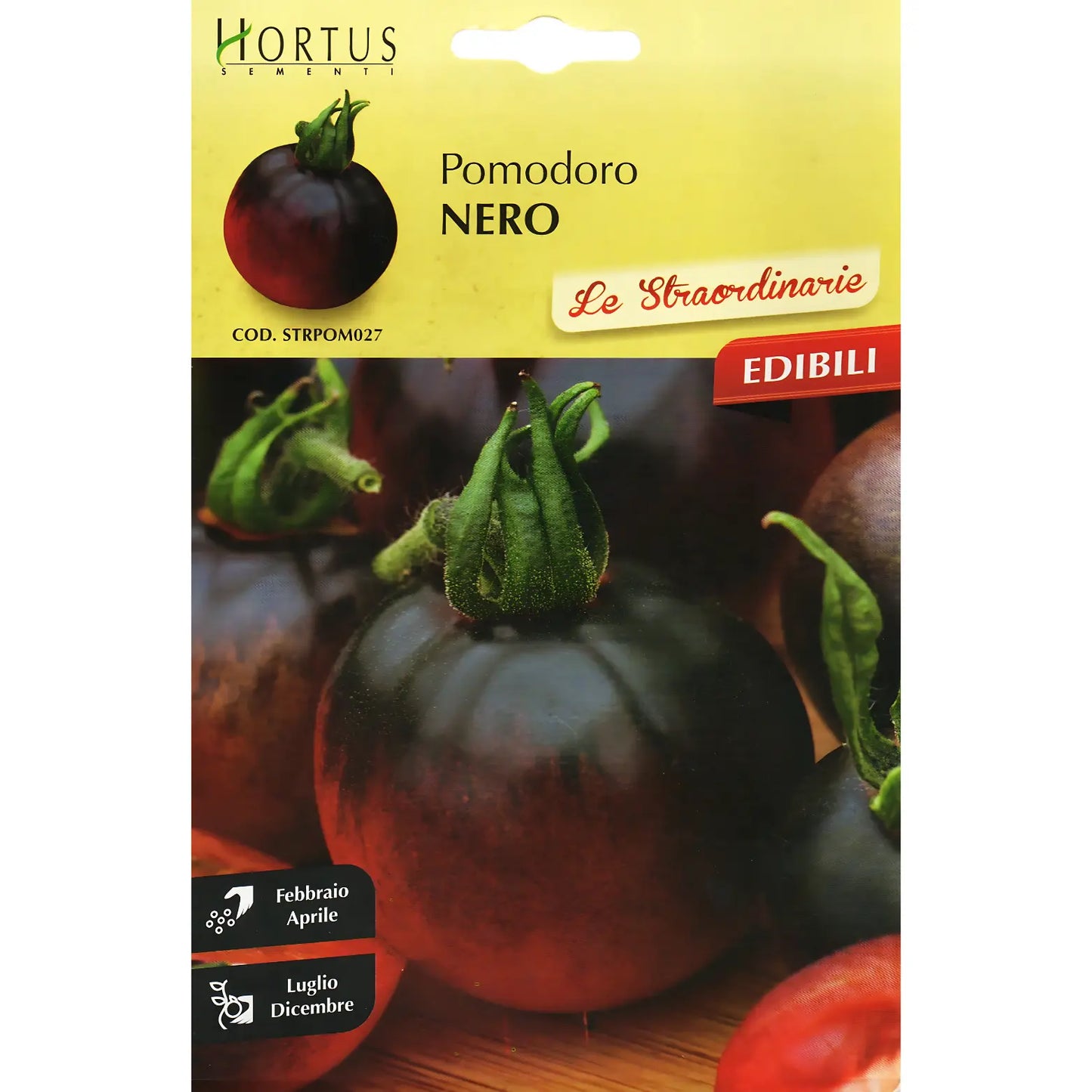 Black Tomato Seeds (Solanum lycopersicum 'Nero')