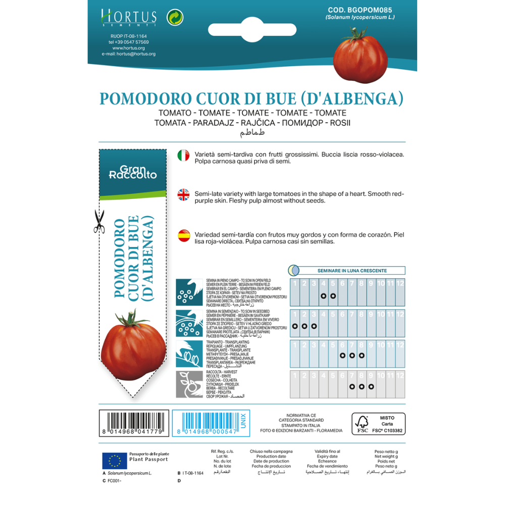 Hortus Tomato Oxheart Albenga 2gm