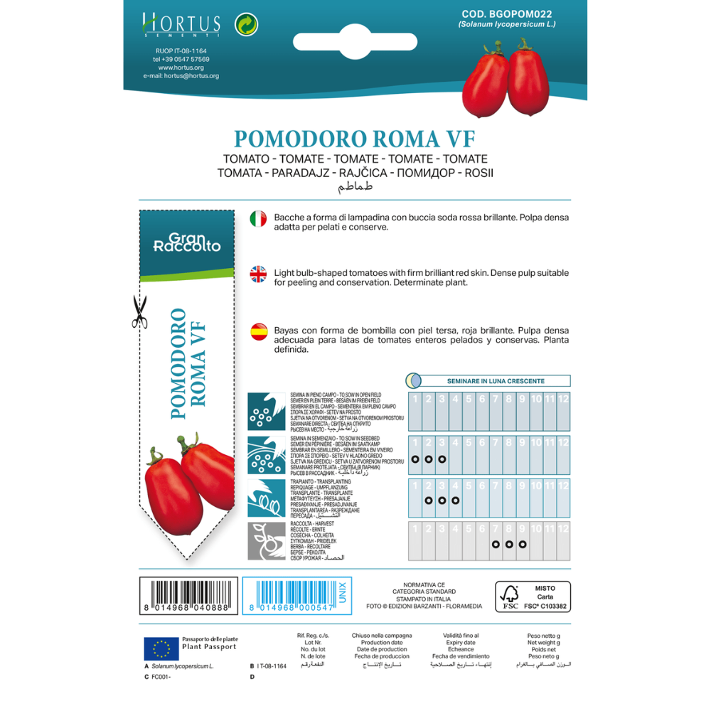 Hortus Tomato Roma VF 2gm