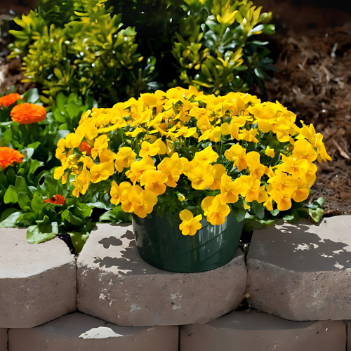 Pansy Full Yellow Flower Seeds